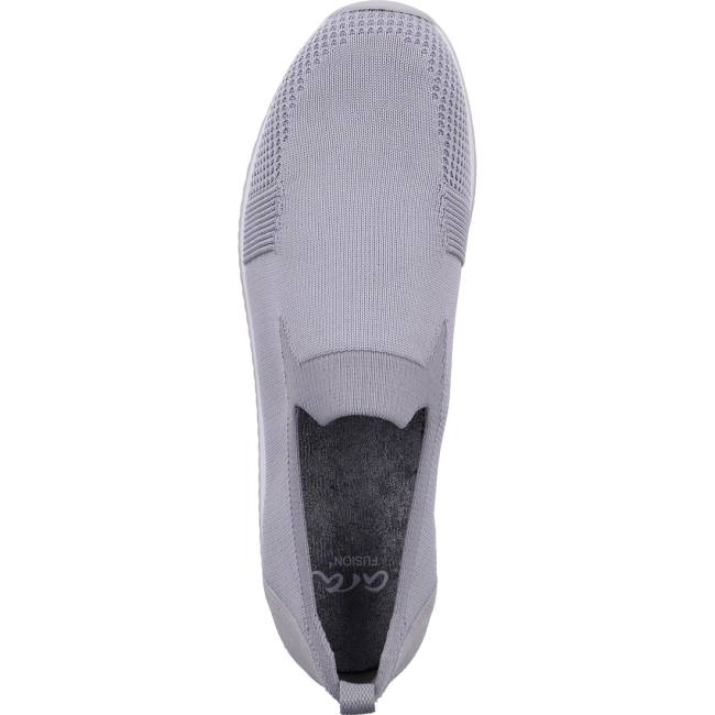 Mocassin Ara Slip-ons Lissabon Grise Femme | LCV-9275745