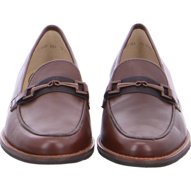 Mocassin Ara Slip-ons Kent Marron Femme | XDU-8477074