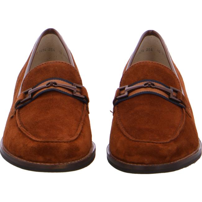 Mocassin Ara Slip-ons Kent Marron Femme | OES-0627473