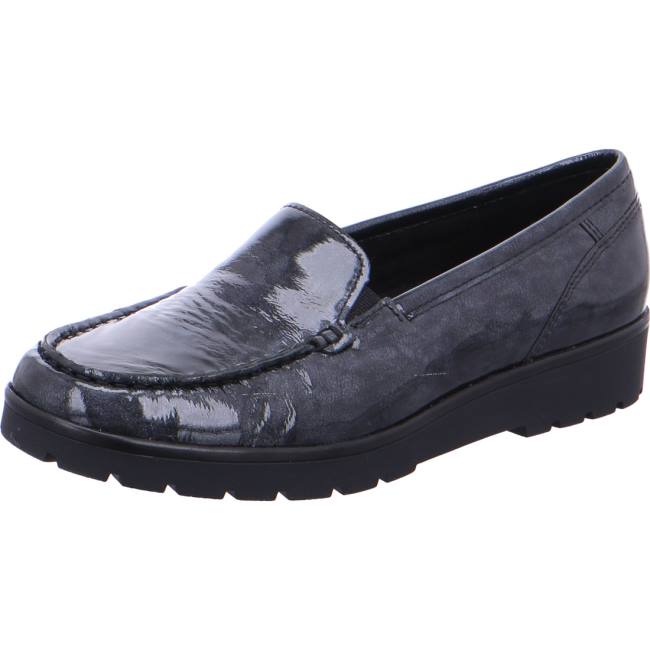 Mocassin Ara Slip-ons Dallas Graphit Grise Femme | FVS-2668246