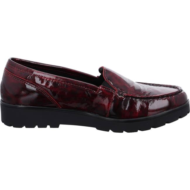 Mocassin Ara Slip-ons Dallas Chianti Rouge Femme | QXK-3317924