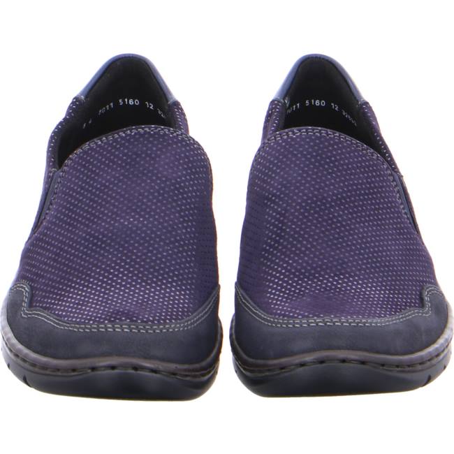 Mocassin Ara Slip-ons Gil Bleu Femme | PDW-6738103