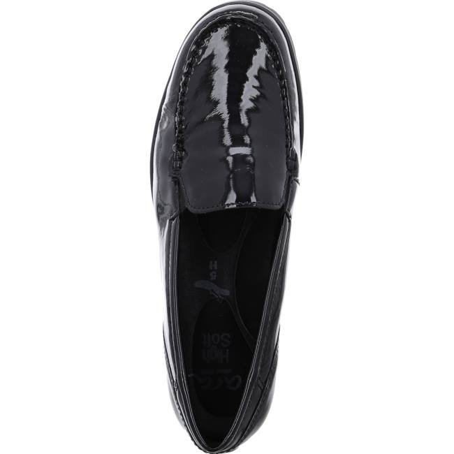 Mocassin Ara Slip-ons Dallas Noir Femme | YIR-0182004