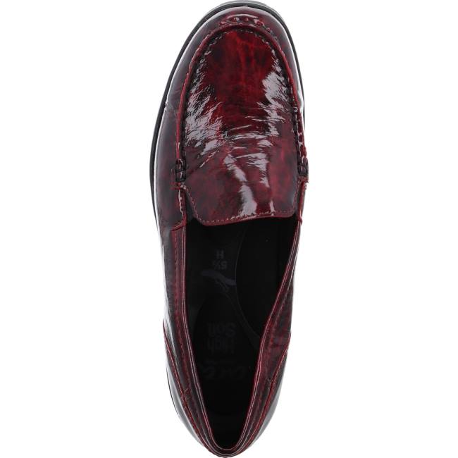 Mocassin Ara Slip-ons Dallas Chianti Rouge Femme | QXK-3317924