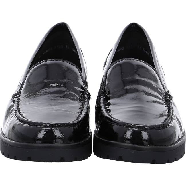 Mocassin Ara Slip-ons Dallas Noir Femme | YIR-0182004