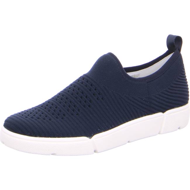 Mocassin Ara Rom Bleu Femme | YHF-3809229