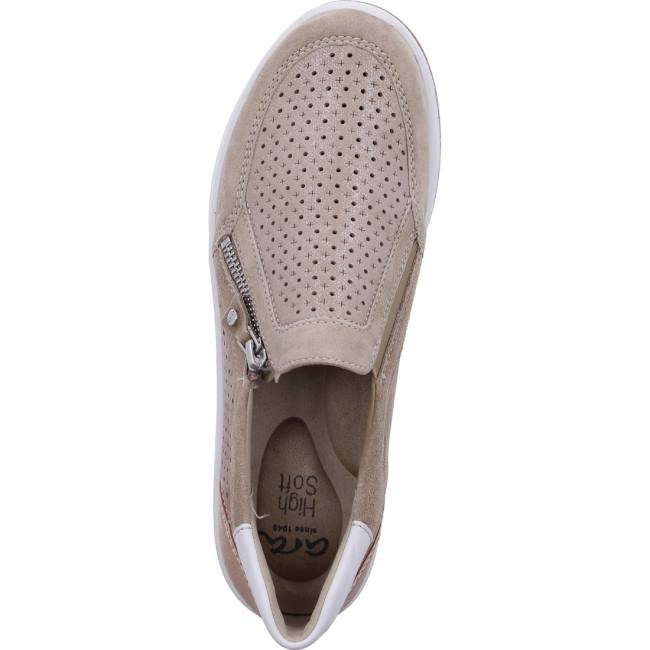 Mocassin Ara Sapporo Beige Femme | YNR-0499636