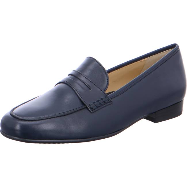 Mocassin Ara Penny Kent Bleu Femme | QZX-1670843