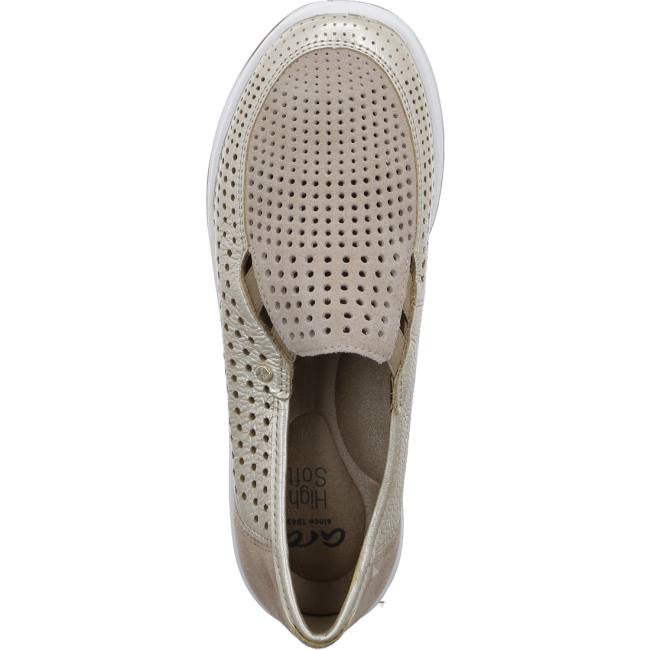 Mocassin Ara Sapporo Beige Femme | KRU-0013000