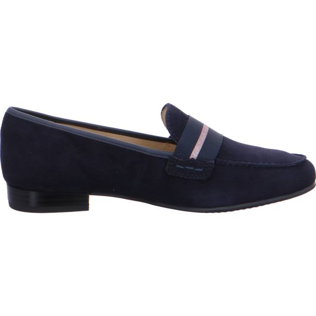 Mocassin Ara Penny Kent Bleu Femme | THQ-8154884