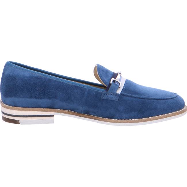 Mocassin Ara Penny Kent Bleu Femme | NWS-0338291