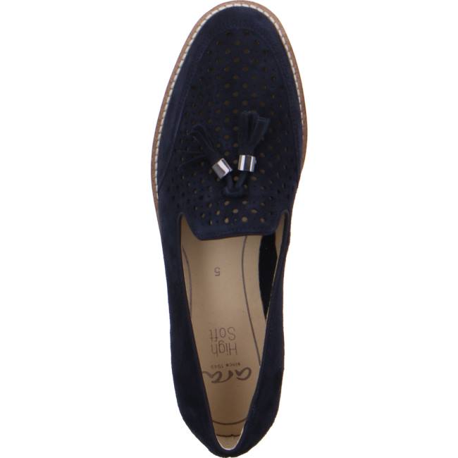 Mocassin Ara Penny Kent Bleu Femme | QGK-6332800