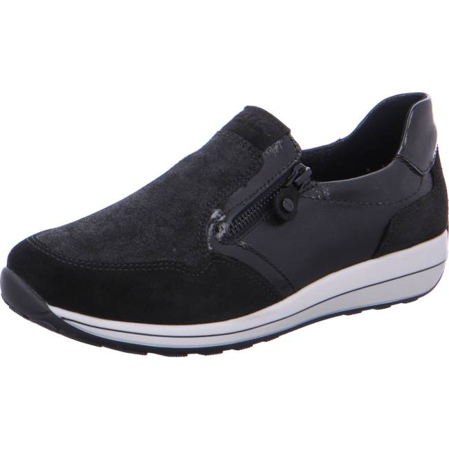 Mocassin Ara Osaka Noir Femme | JIW-1613402