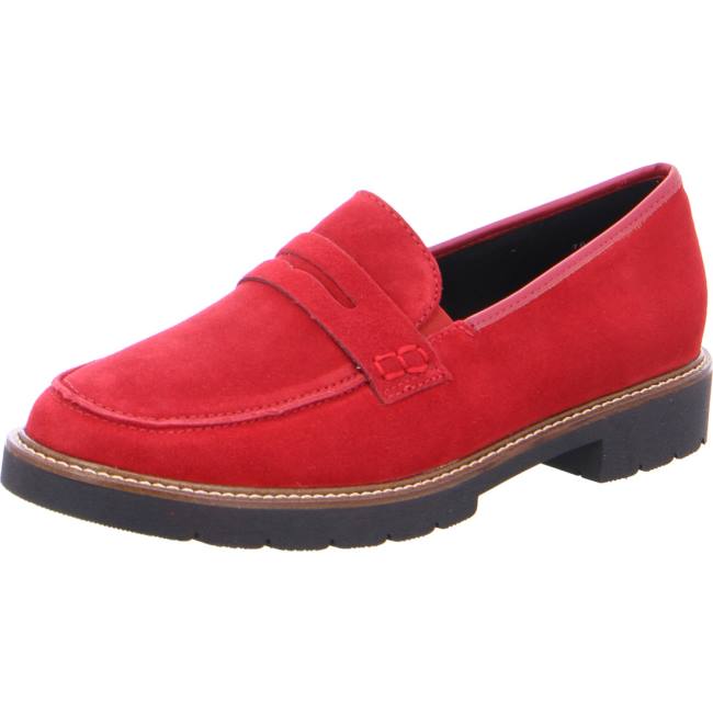 Mocassin Ara Manchester Rouge Femme | AQY-4825652