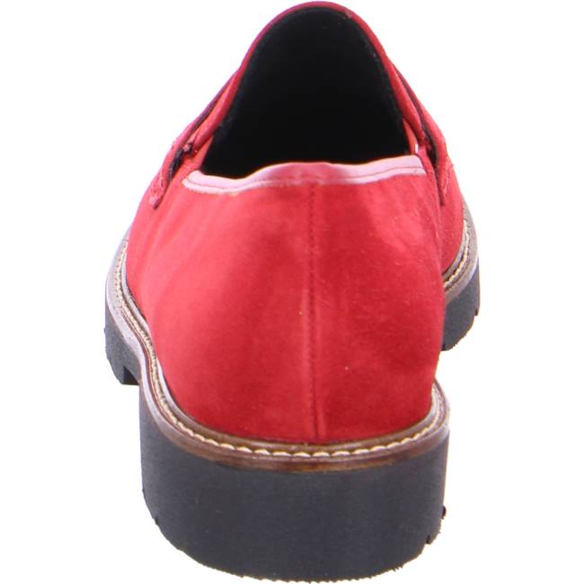 Mocassin Ara Manchester Rouge Femme | AQY-4825652