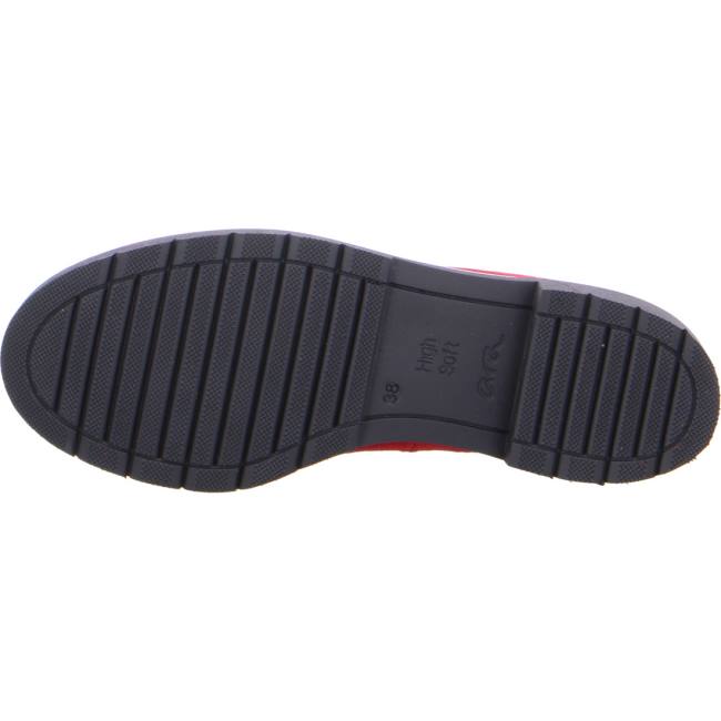 Mocassin Ara Manchester Rouge Femme | AQY-4825652