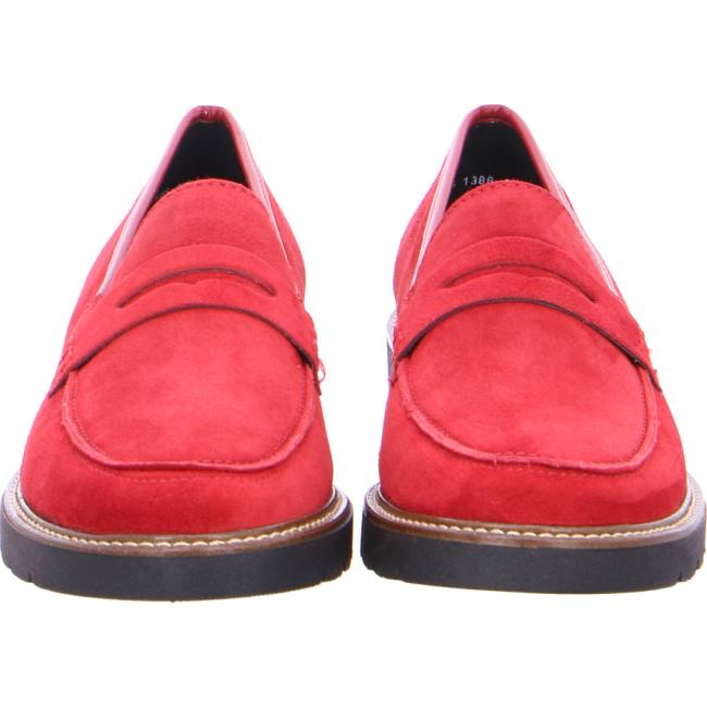 Mocassin Ara Manchester Rouge Femme | AQY-4825652