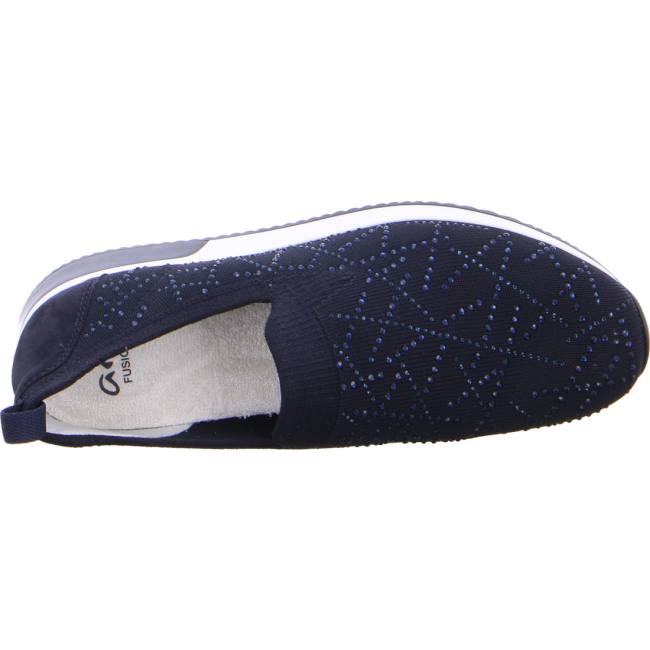 Mocassin Ara Lissabon Bleu Femme | ERT-8294460