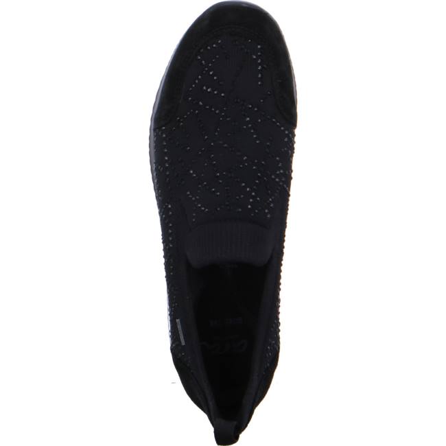 Mocassin Ara Lissabon Noir Femme | XFC-5596375