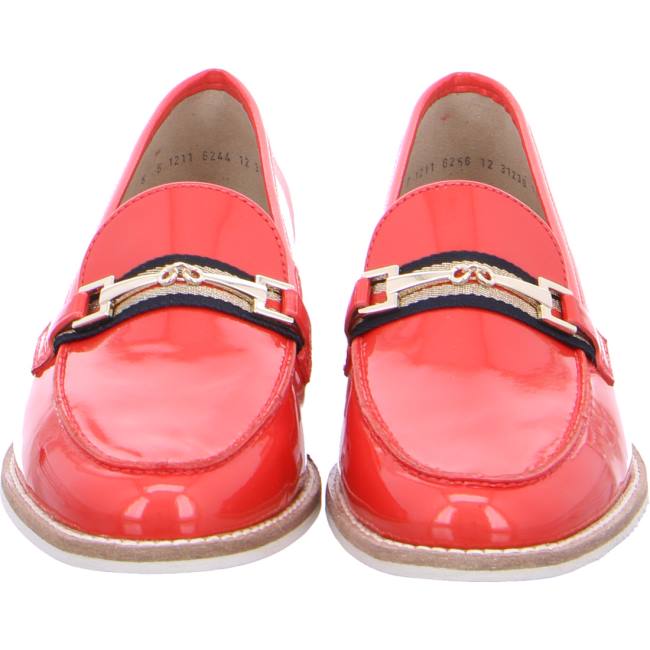 Mocassin Ara Kent Rouge Femme | QXE-3109019