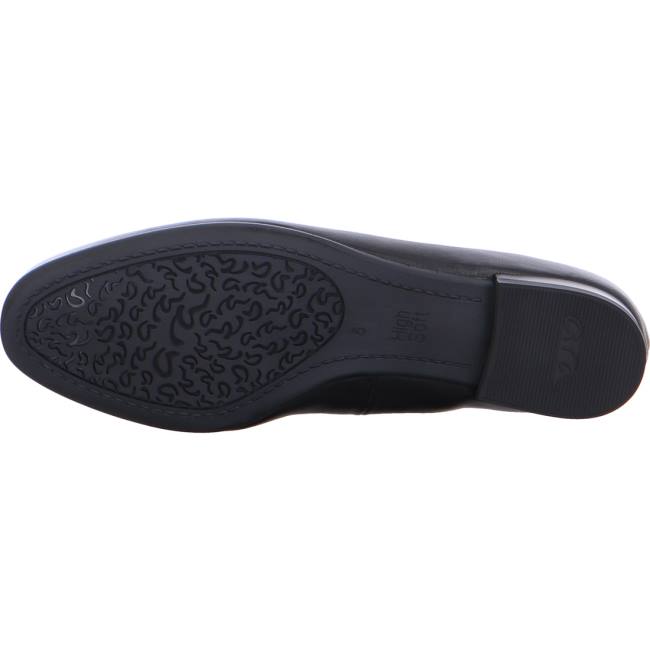 Mocassin Ara Kent Noir Femme | VKX-5941766