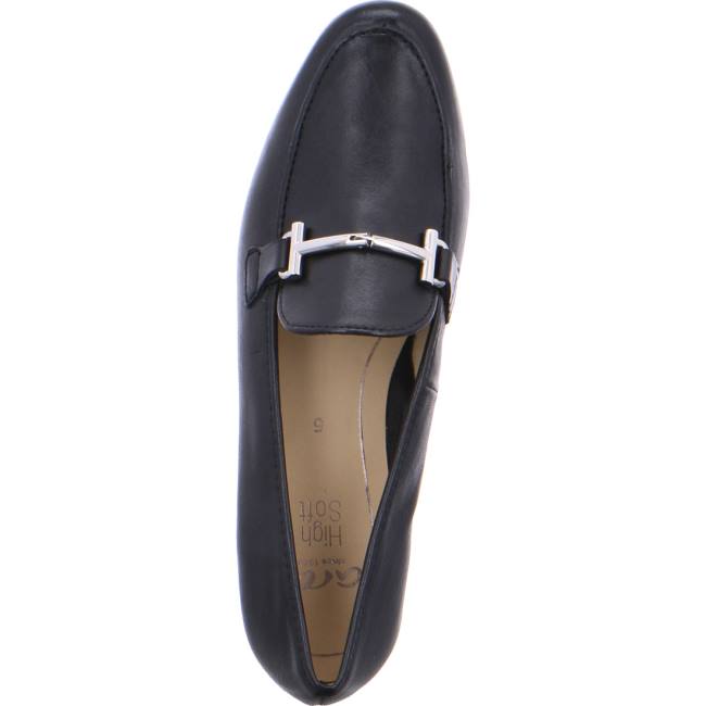 Mocassin Ara Kent Noir Femme | VKX-5941766