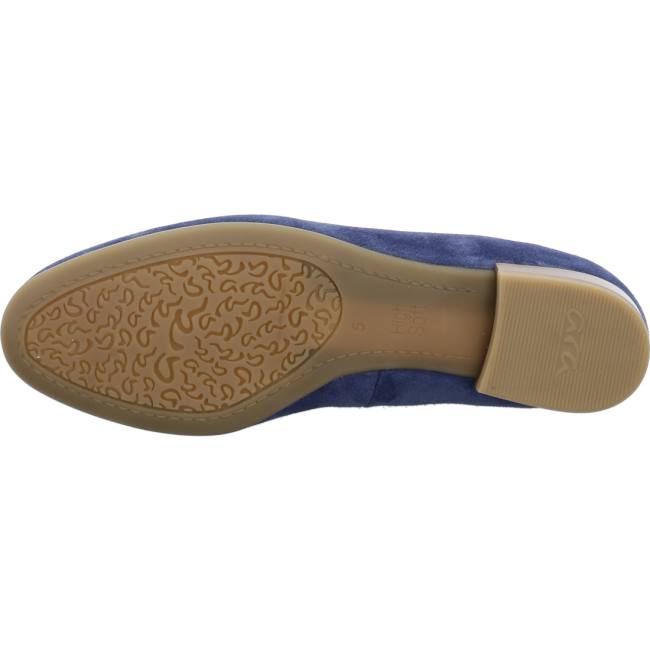 Mocassin Ara Kent Bleu Femme | ZJU-5142065