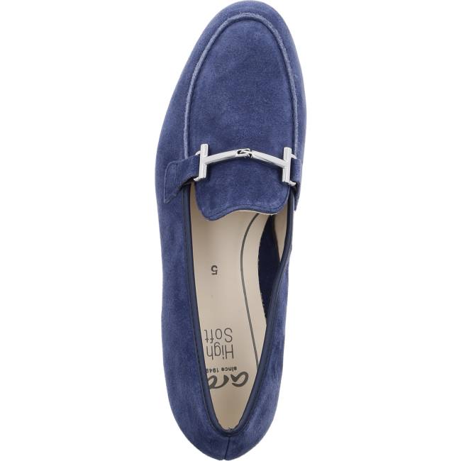 Mocassin Ara Kent Bleu Femme | ZJU-5142065