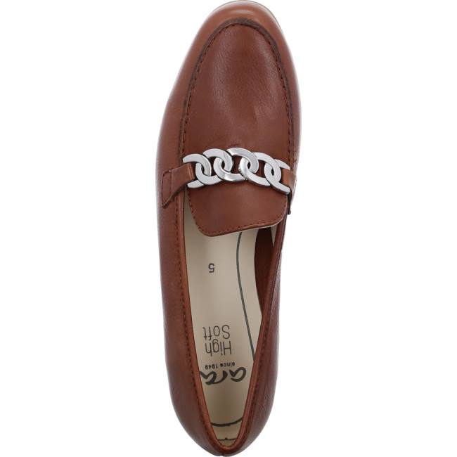 Mocassin Ara Kent Brandy Marron Femme | QAW-7287775