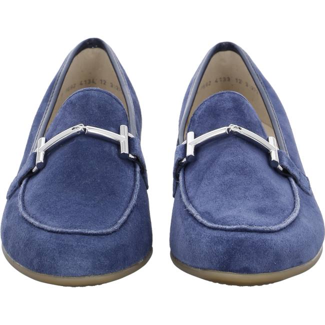 Mocassin Ara Kent Bleu Femme | ZJU-5142065