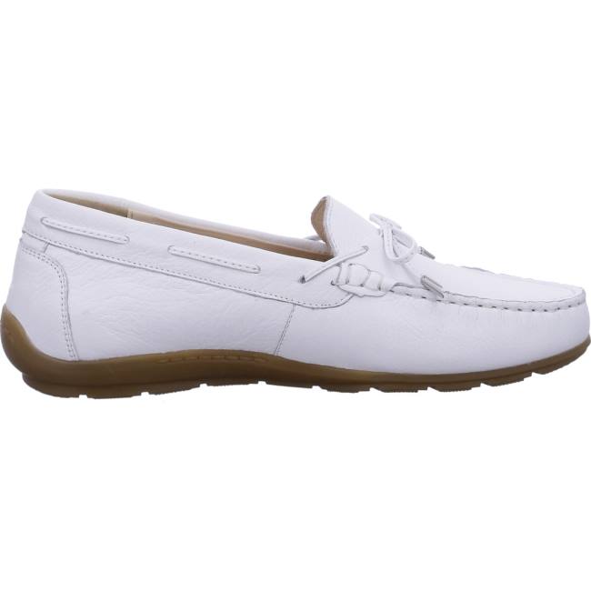 Mocassin Ara Alabama Blanche Femme | VZQ-8033484