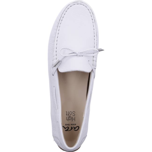 Mocassin Ara Alabama Blanche Femme | VZQ-8033484