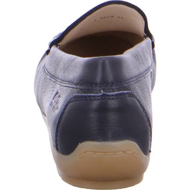 Mocassin Ara Alabama Bleu Femme | DWQ-9103445