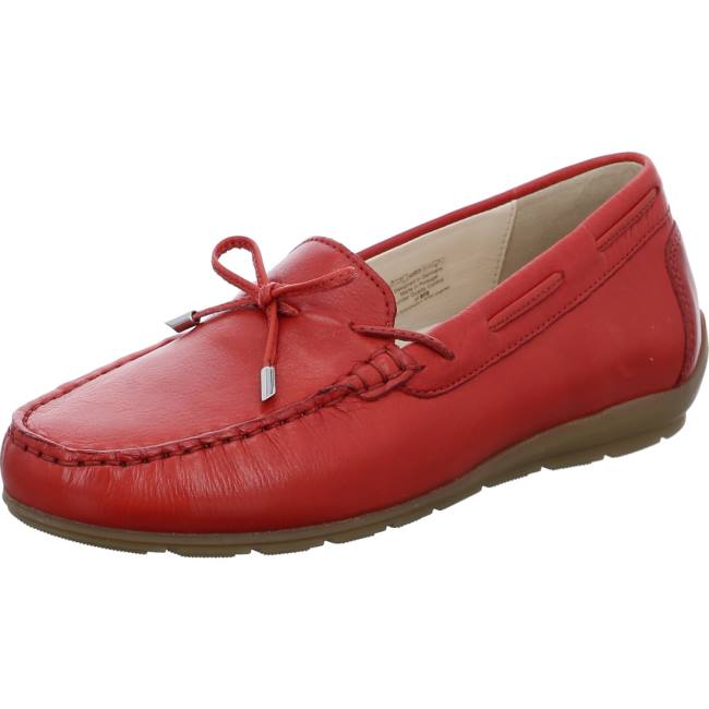 Mocassin Ara Alabama Flame Rouge Femme | QND-2834873