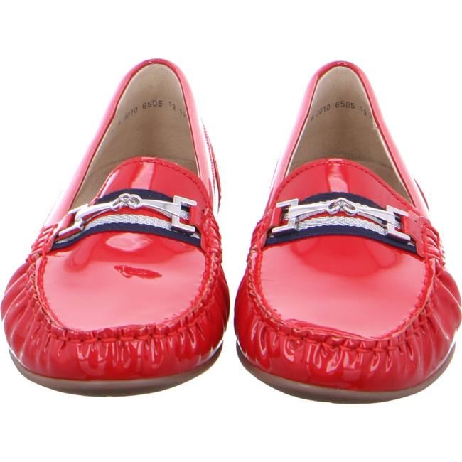 Mocassin Ara Alabama Rouge Femme | OYI-5494979