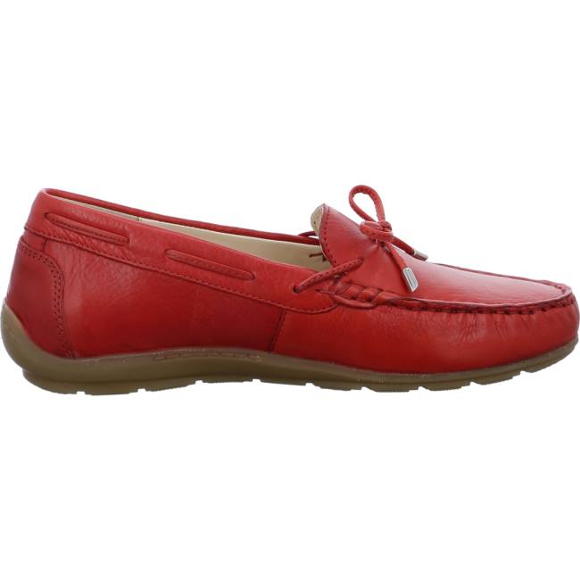 Mocassin Ara Alabama Flame Rouge Femme | QND-2834873