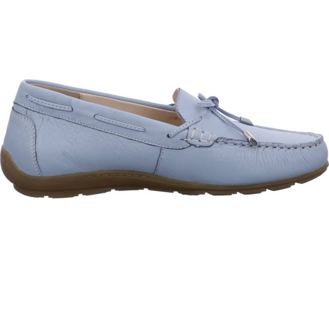 Mocassin Ara Alabama Aqua Bleu Femme | DNV-8217875