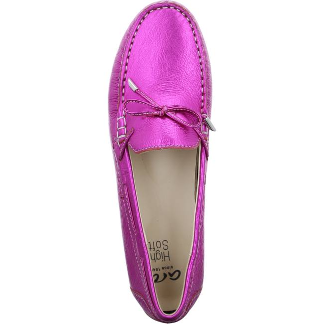 Mocassin Ara Alabama Pink Rouge Femme | BNP-3327889