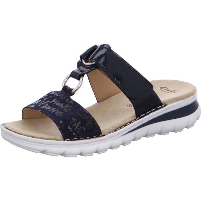 Mules Ara Tampa Bleu Femme | OEL-9402378