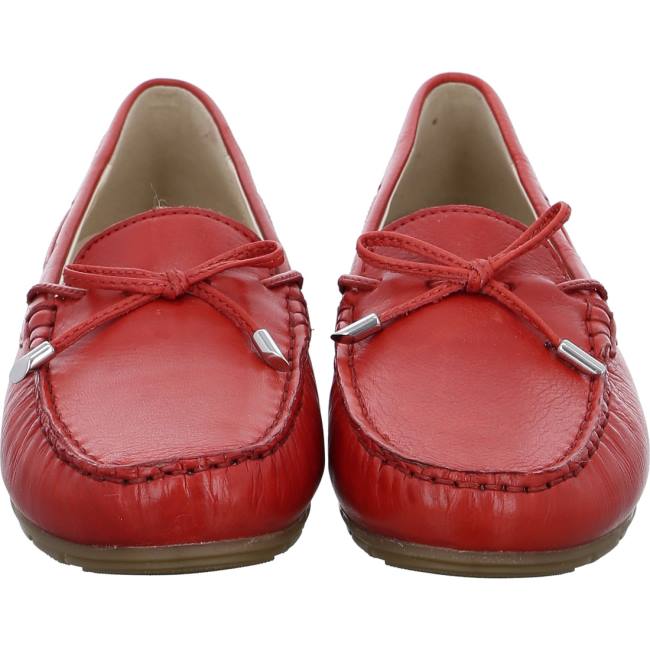 Mocassin Ara Alabama Flame Rouge Femme | QND-2834873