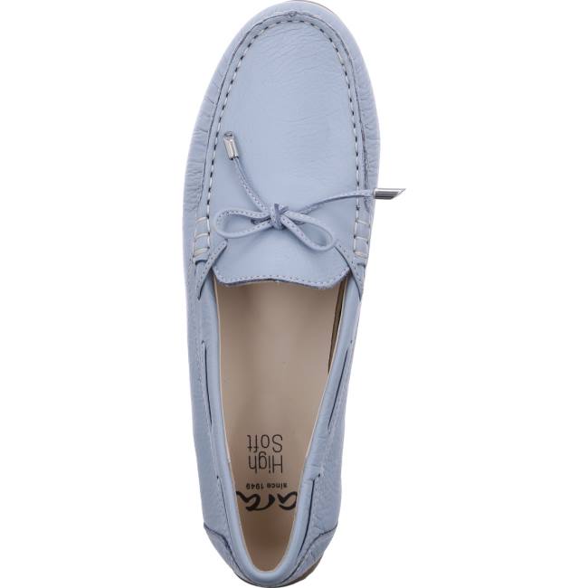 Mocassin Ara Alabama Aqua Bleu Femme | DNV-8217875