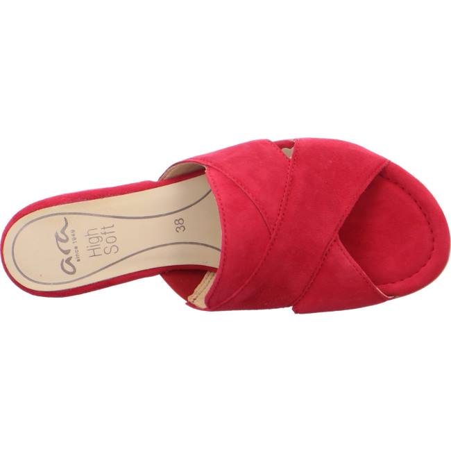 Mules Ara Vegas Rouge Femme | SGN-4442177