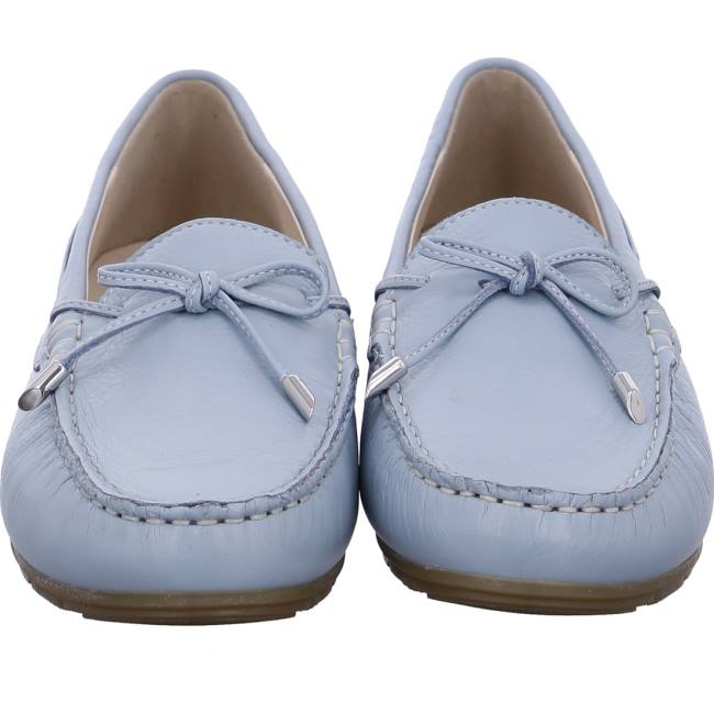 Mocassin Ara Alabama Aqua Bleu Femme | DNV-8217875