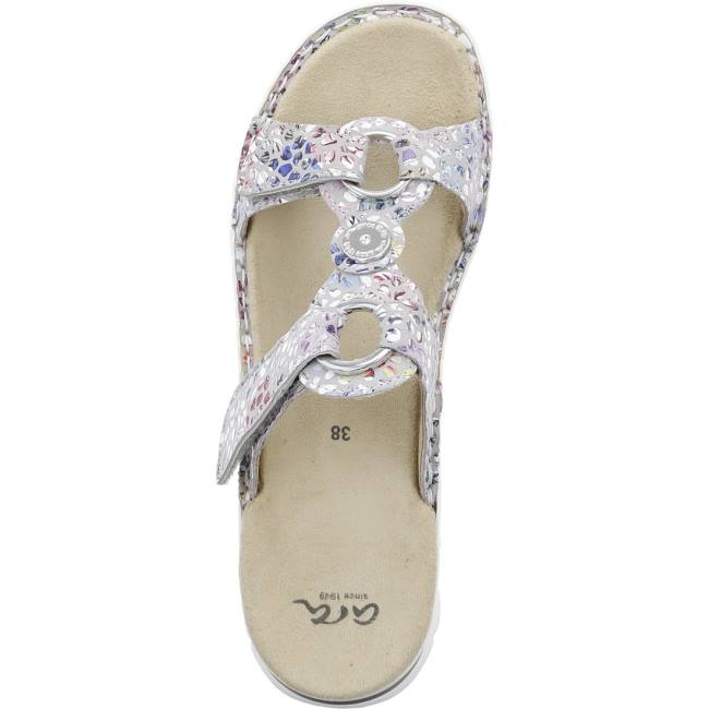 Mules Ara Tampa Sasso Argent Femme | TJI-2646459