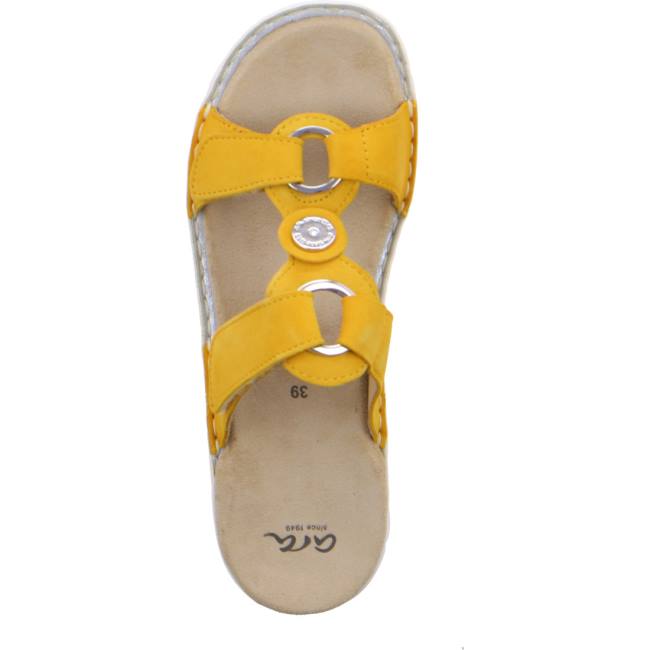 Mules Ara Tampa Sun Jaune Femme | YDF-1289171