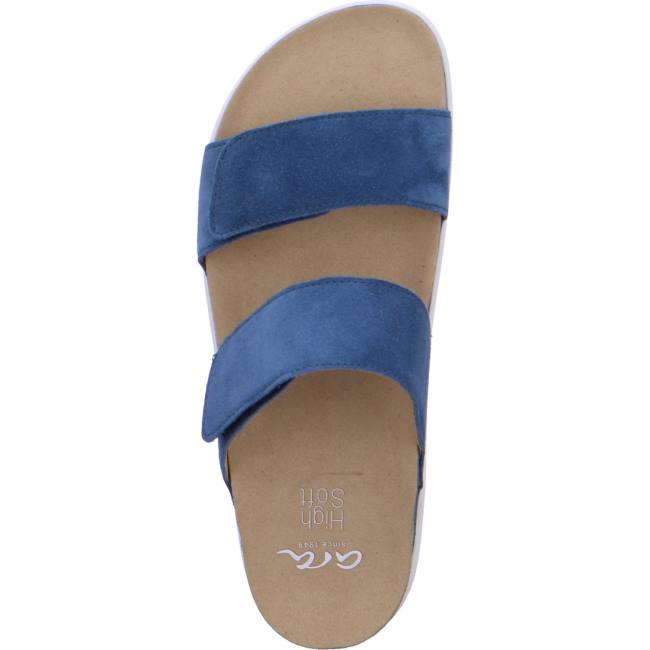 Mules Ara Sylt Capri Bleu Femme | RNG-7664523