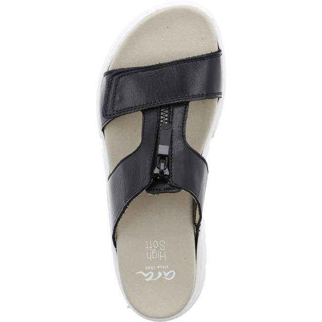 Mules Ara Rom-sport Noir Femme | ZFM-6519099