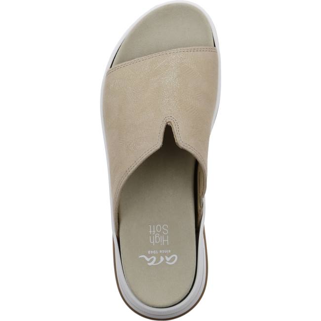 Mules Ara Osaka Beige Femme | CQW-0547676