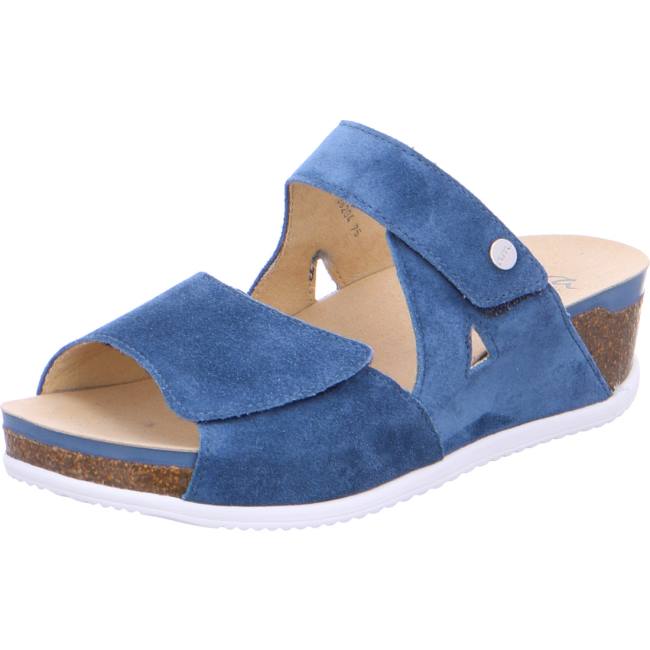 Mules Ara Norderney Capri Bleu Femme | ZQX-5020192