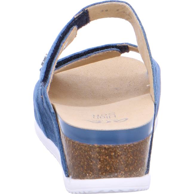 Mules Ara Norderney Capri Bleu Femme | ZQX-5020192